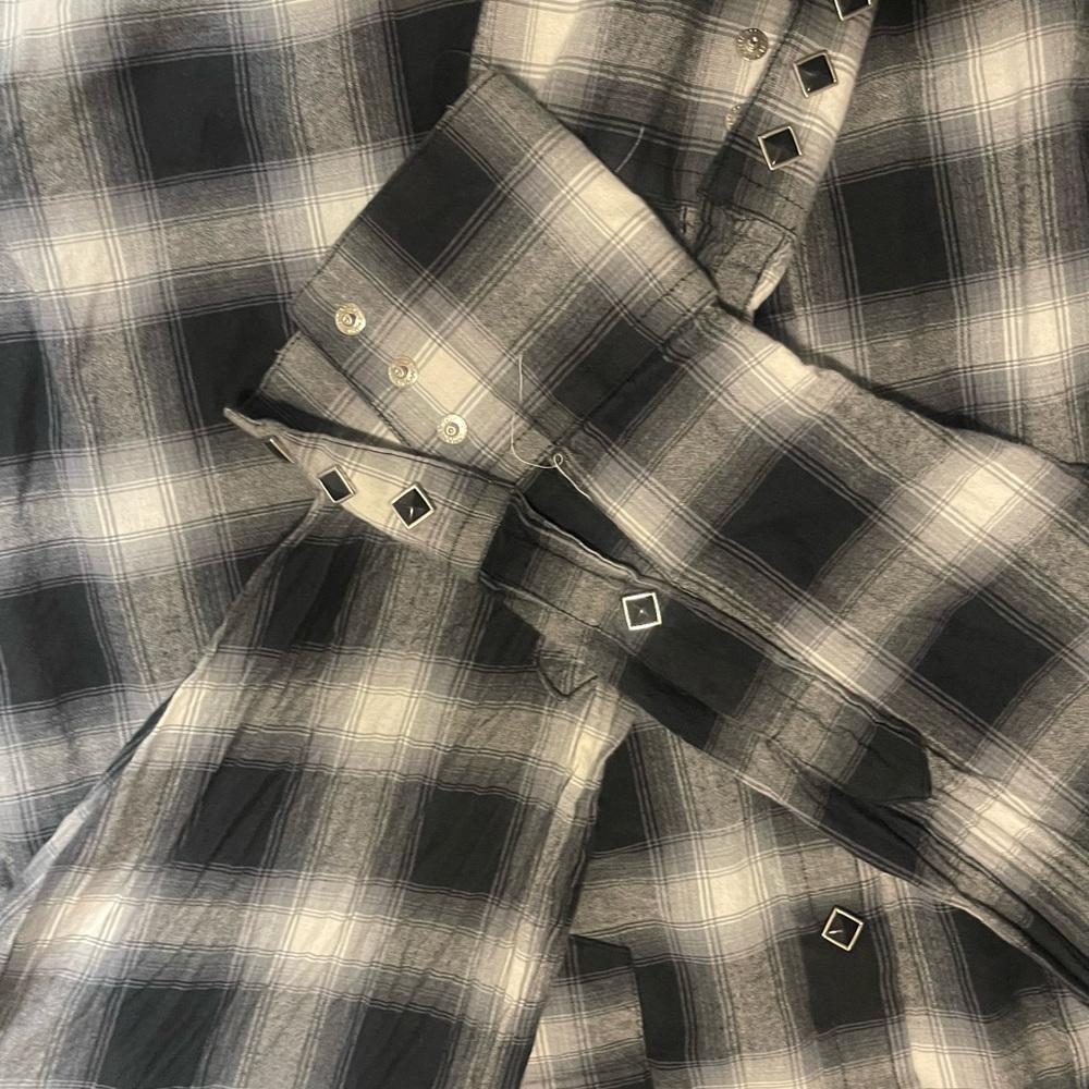 Rockmount Ranchwear Men's Plush Flannel Green & Turquoise Plaid Western Shirt